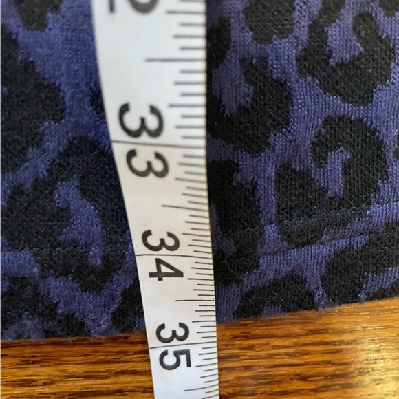 **4/$12** Tyler Boe Blue/Black Animal Print Dress Size Small - Picture 6 of 7